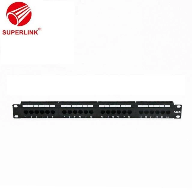CAT6 24ポートシールドなしパッチパネル